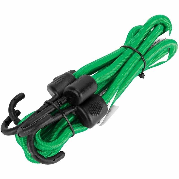 Performance Tool 48 in. Bungee Cords, Green & Black, 2PK PMW1832